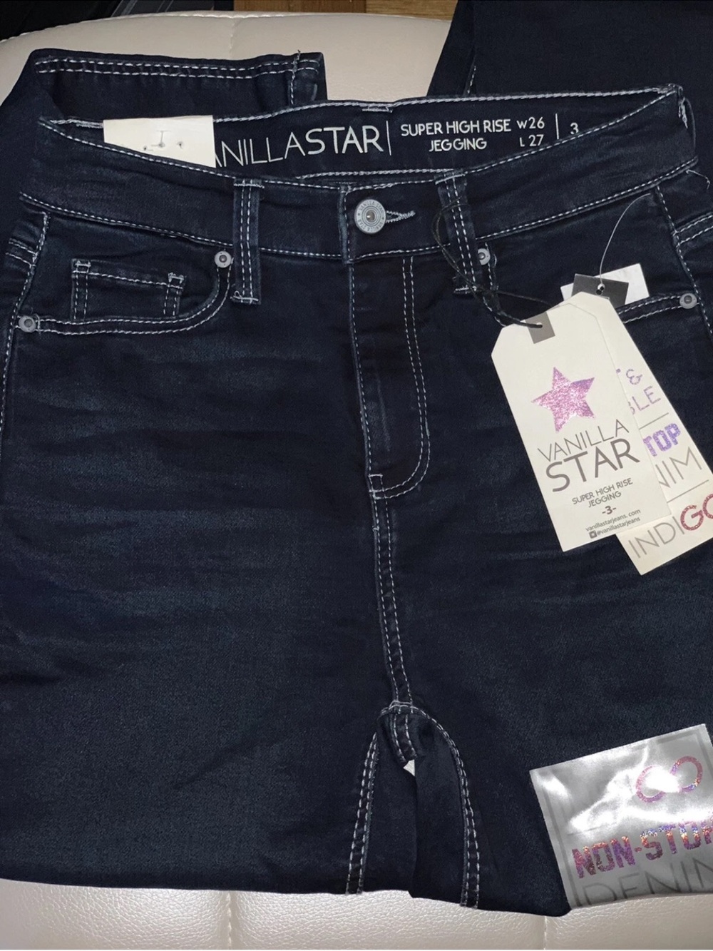 Vanilla Star Dark Indigo Super High Rise Jeggings